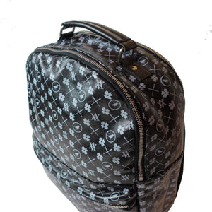Black Leather Backpack
